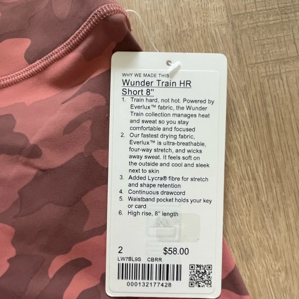 Lululemon Wunder Train Short High Rise 8